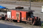 Short-body caboose stenciled "For Rail Train Service Only" chases CNW 262071 south this morn